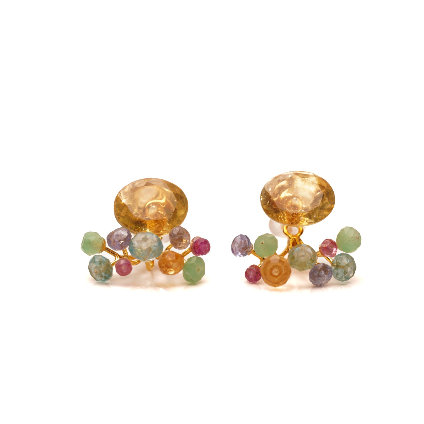Gemstone Fairy Earrings Collection Pierce < Golden Apatite >