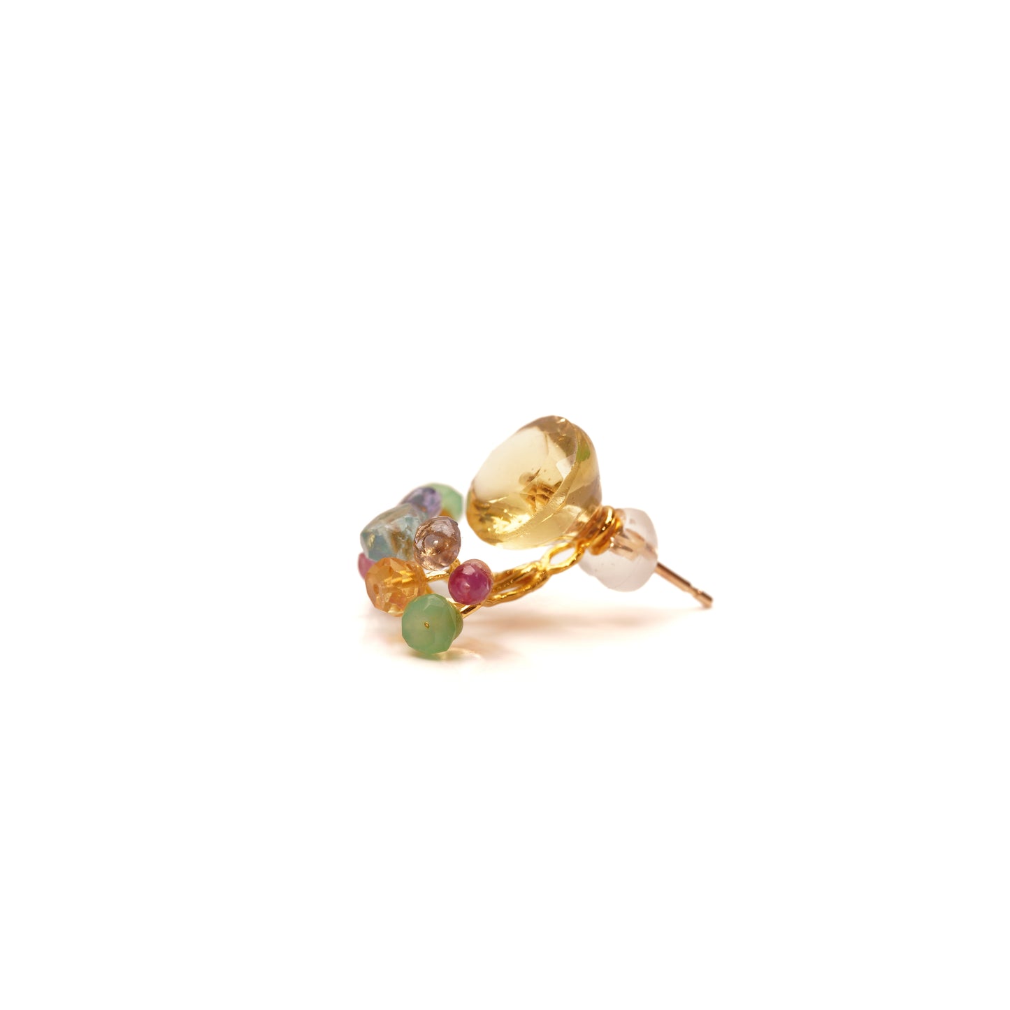 Gemstone Fairy Earrings Collection Pierce < Golden Apatite >