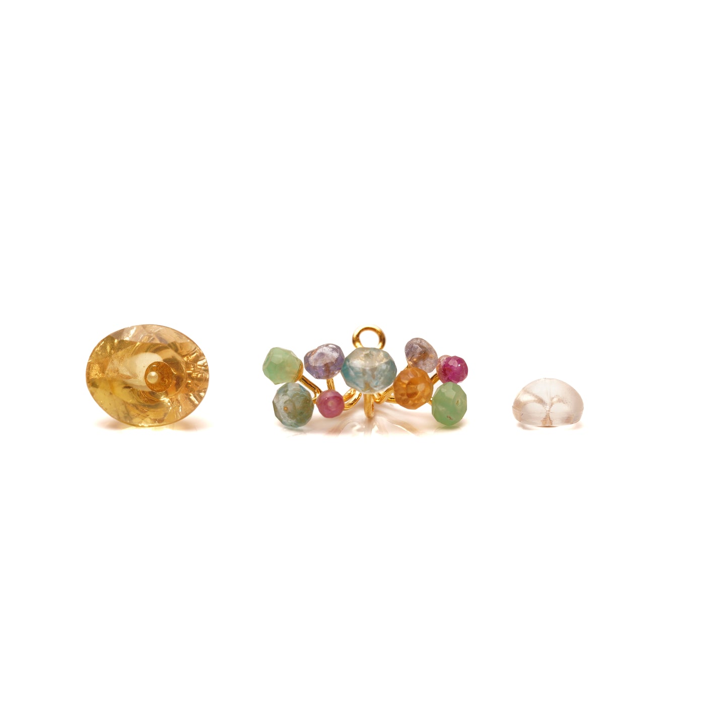 Gemstone Fairy Earrings Collection Pierce < Golden Apatite >