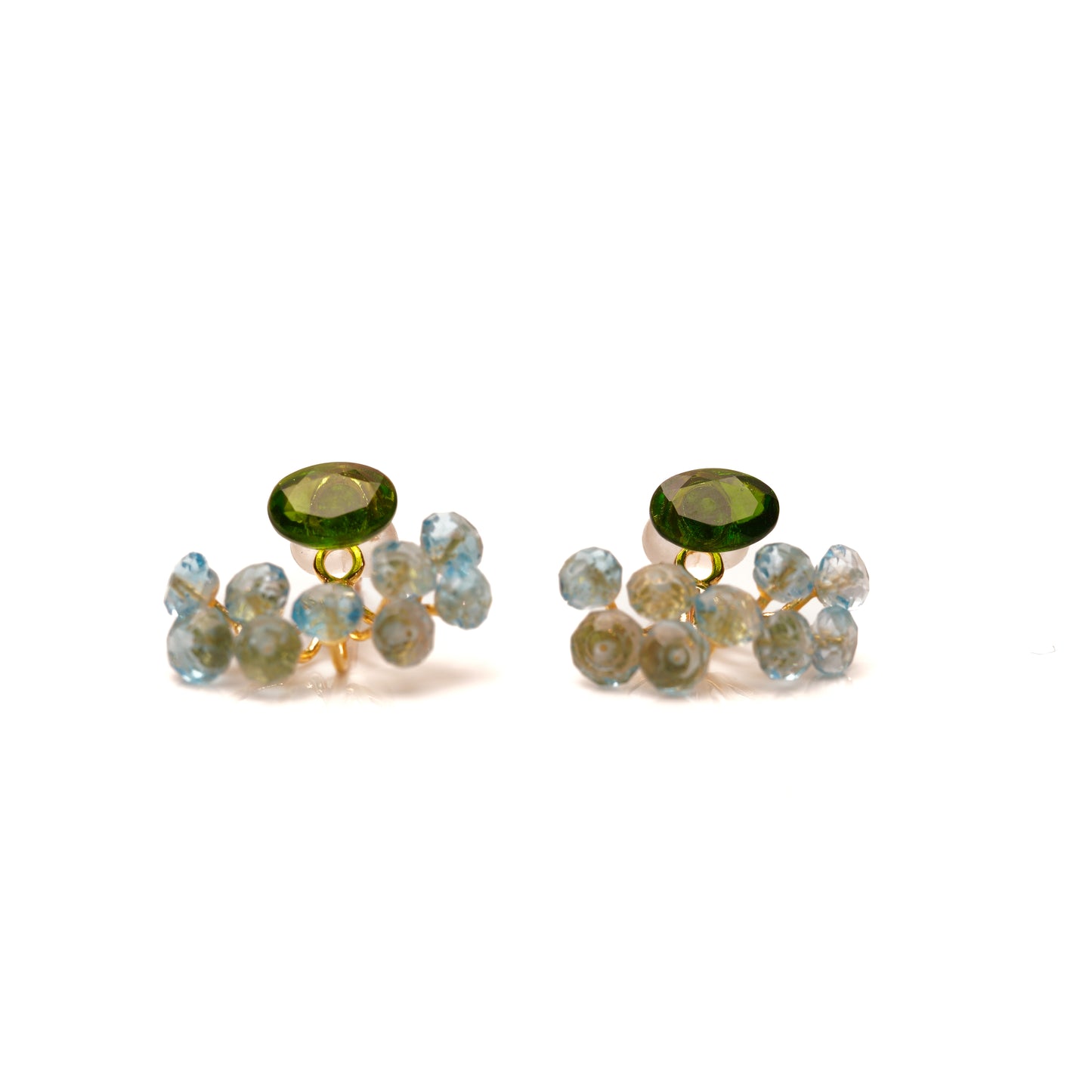 Gemstone Fairy Earrings Collection Pierce < Chrome Diopside >