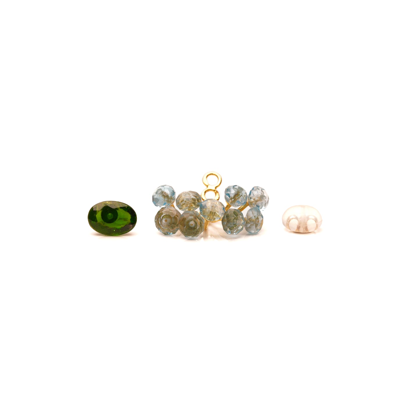 Gemstone Fairy Earrings Collection Pierce < Chrome Diopside >