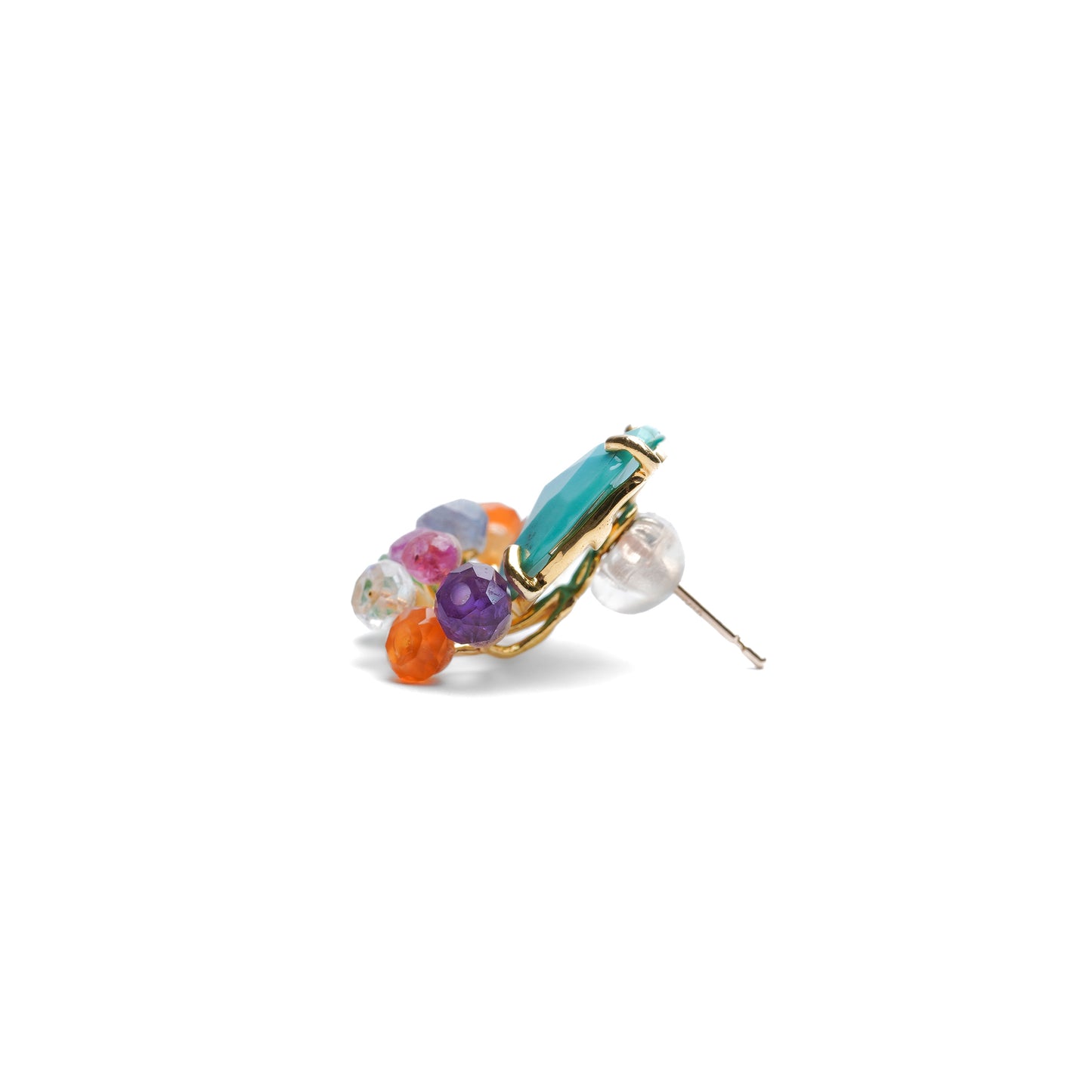 【 Online Limited 】Gemstone Fairy Earrings Collection Pierce < Turquoise >