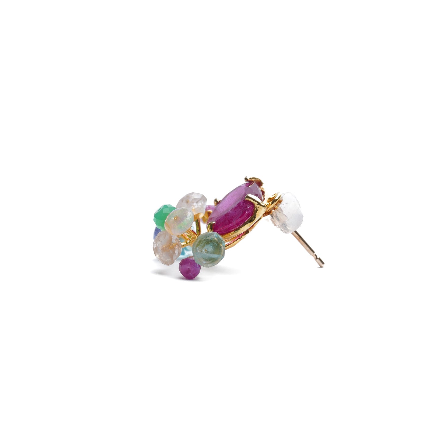 【 Online Limited 】Gemstone Fairy Earrings Collection Pierce < Ruby >