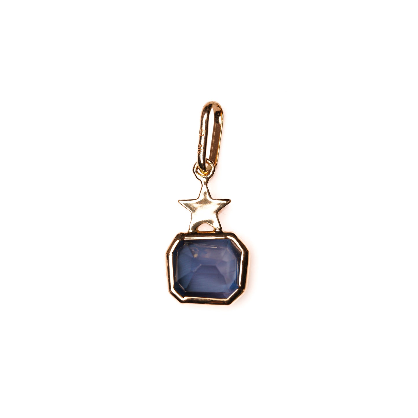 Crown collection pendant top Blue Apatite