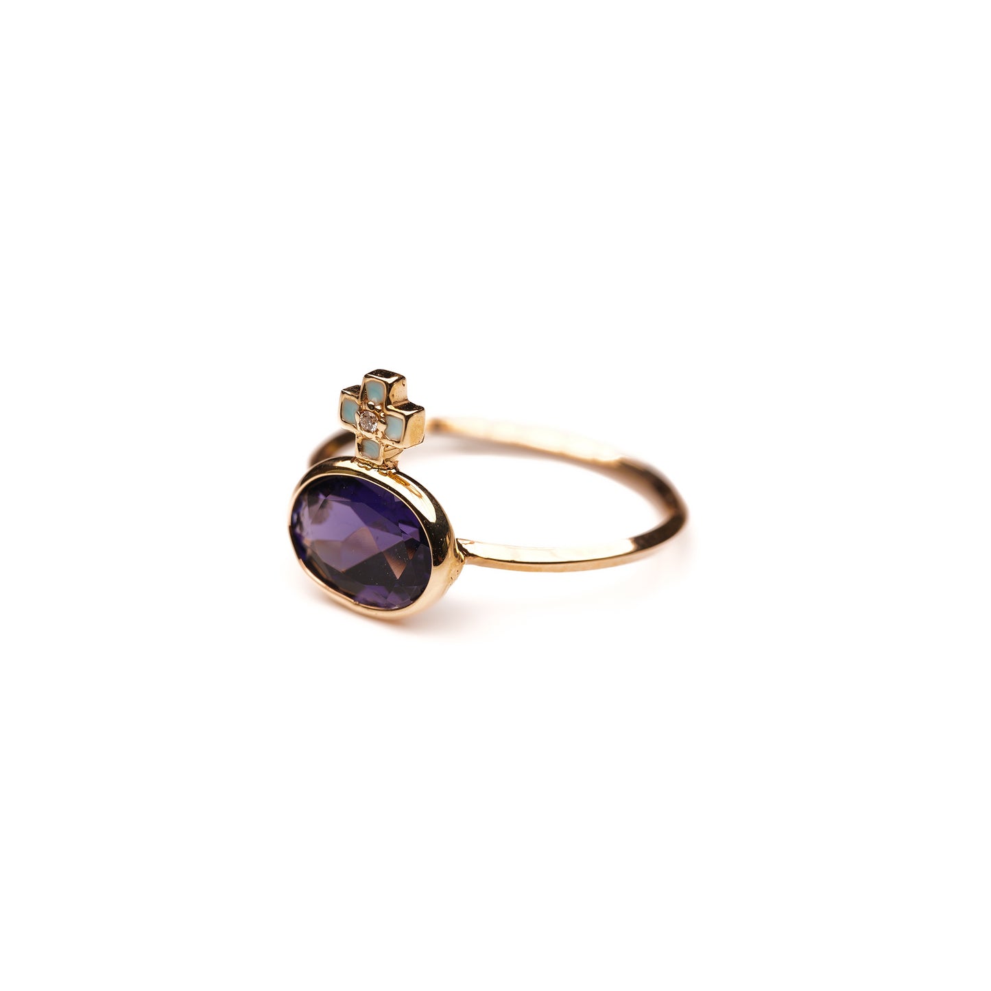 Crown collection Iolite Ring