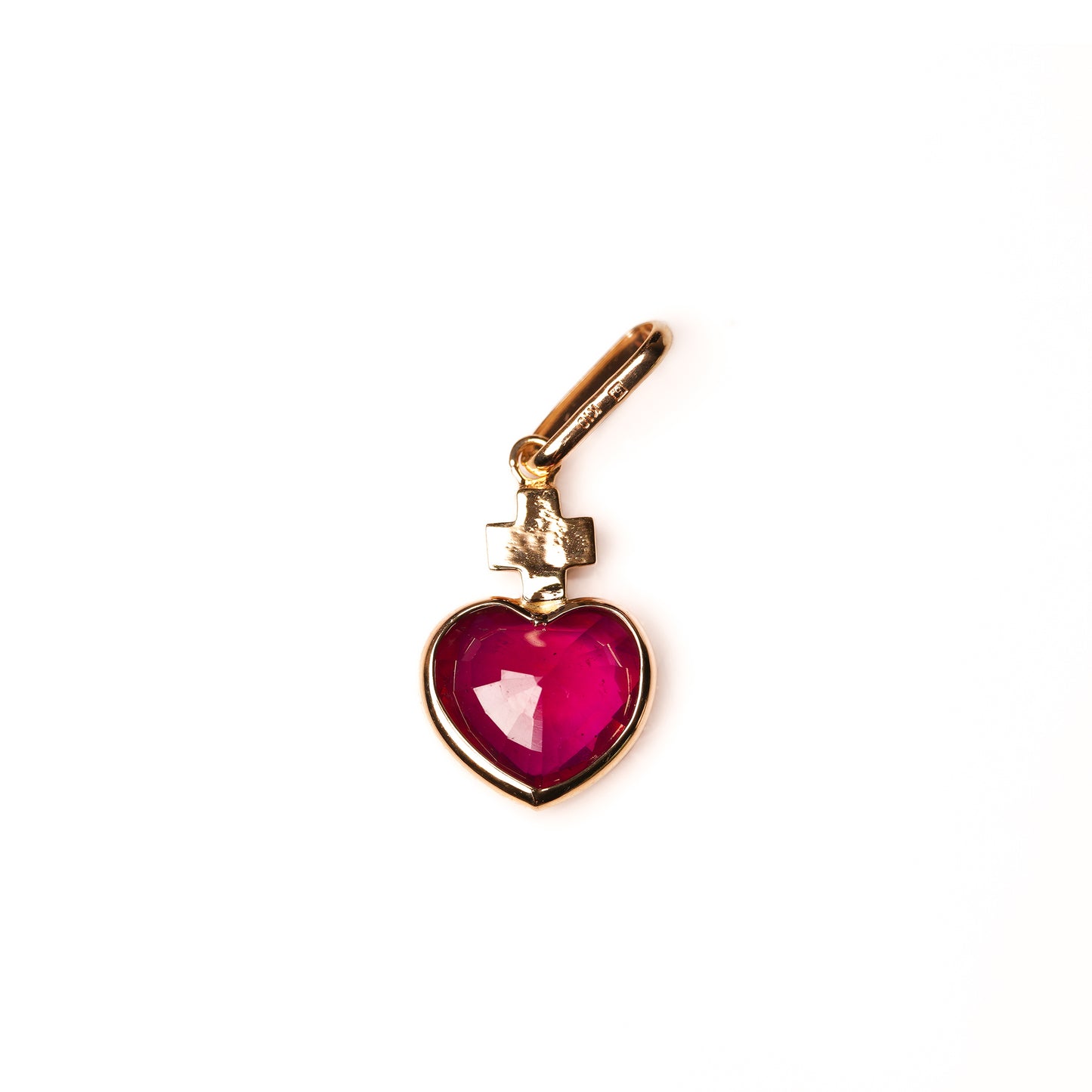 Crown collection pendant top Ruby