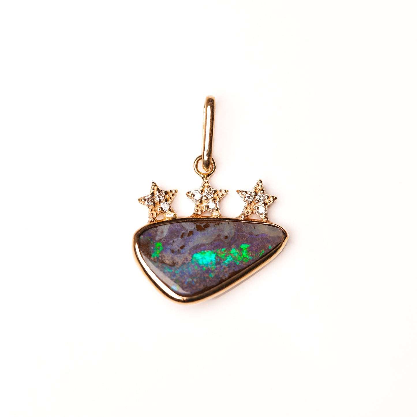 Crown collection pendant top Boulder Opal
