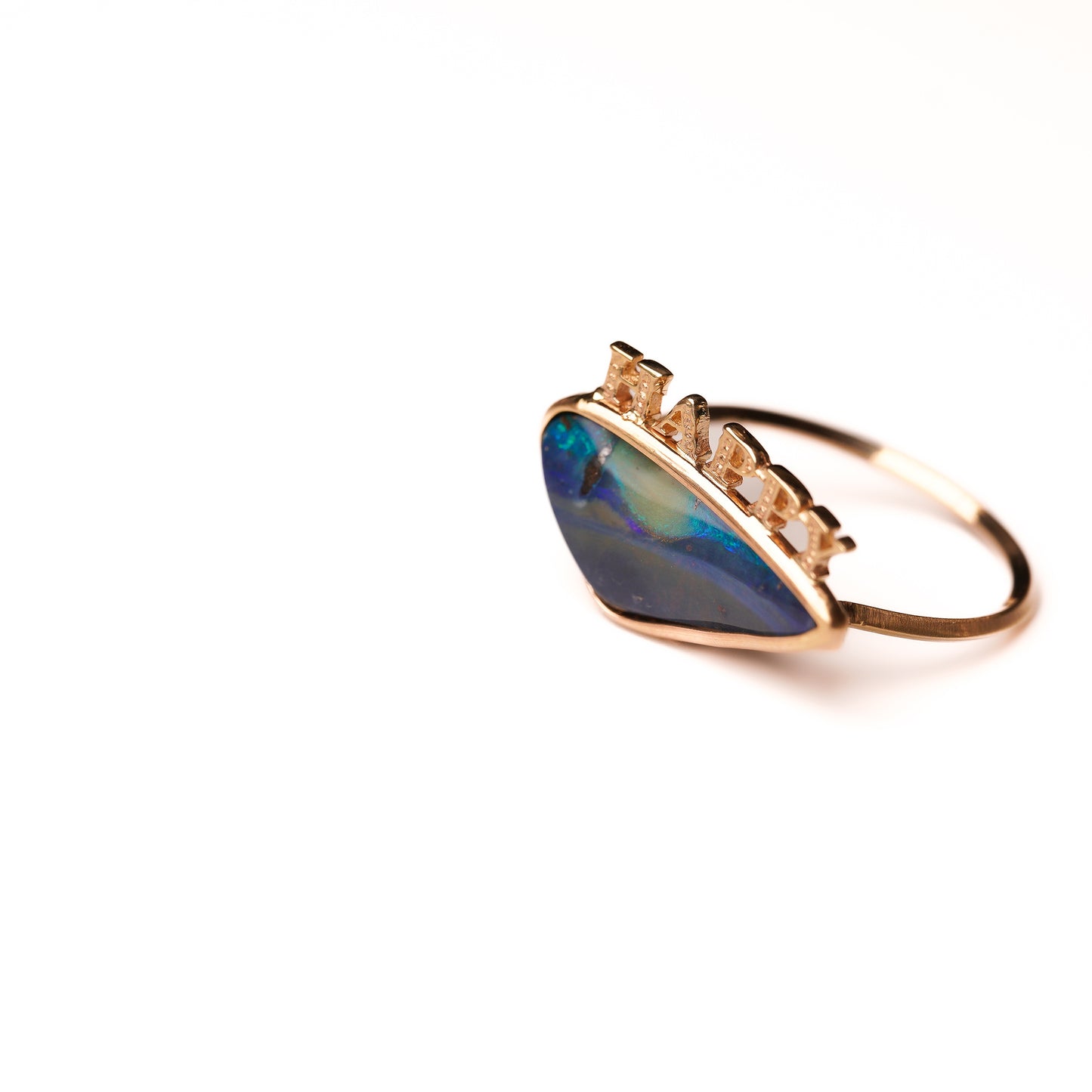 Crown collection Boulder Opal Ring