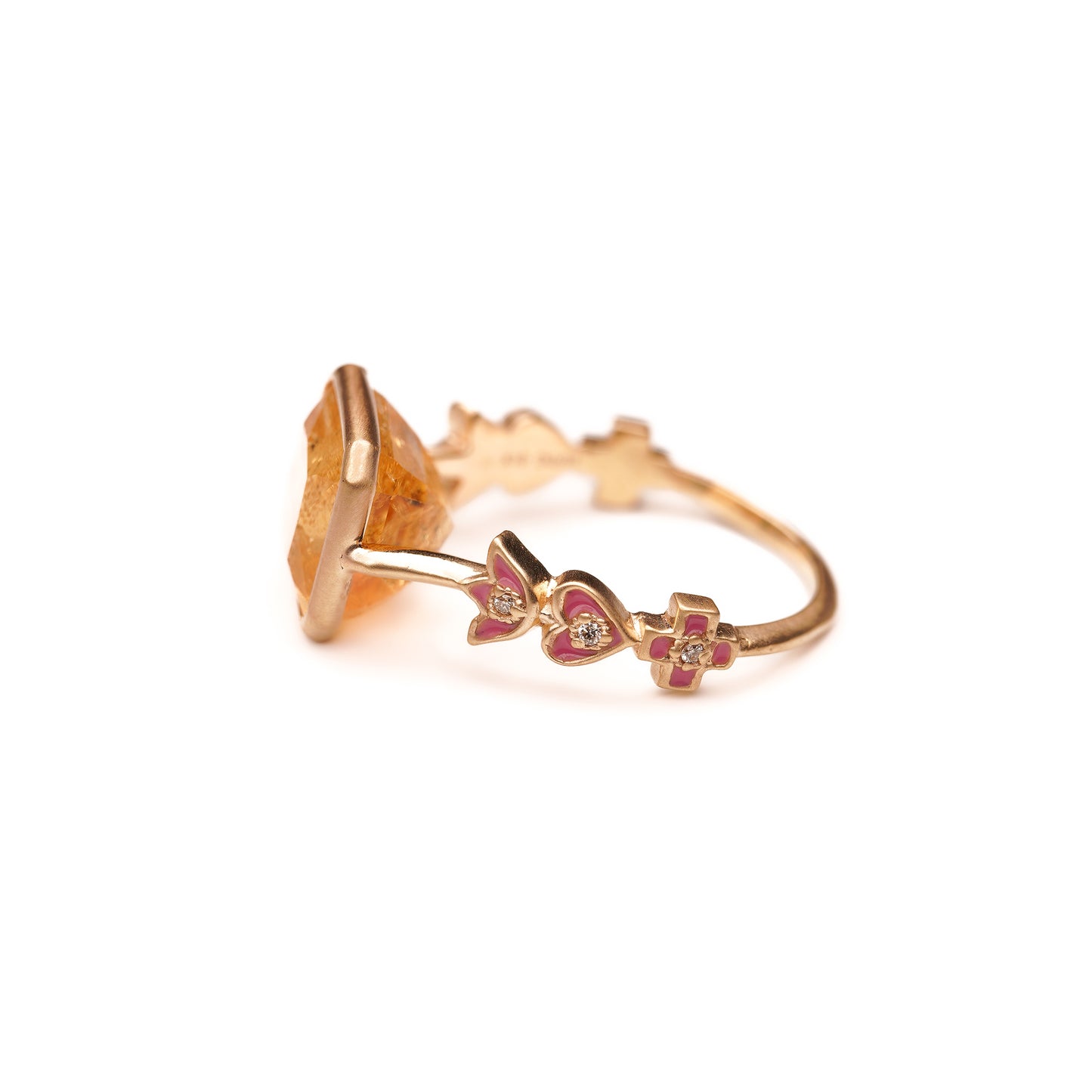 Crown collection design arm ring Imperial Topaz