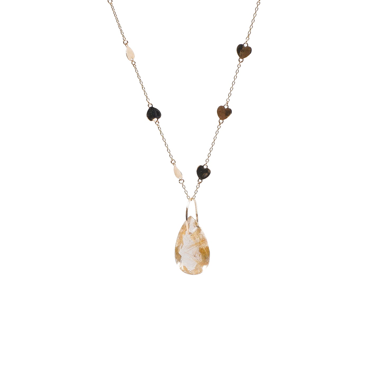 Pendant top < Rutile quartz >