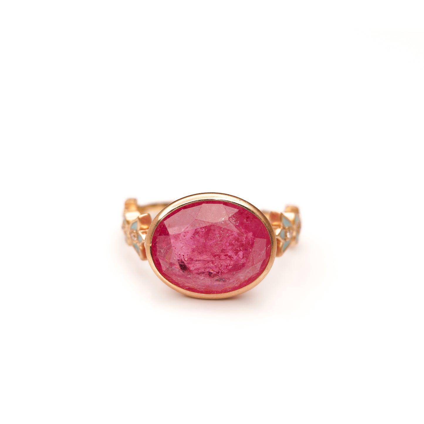 Crown collection design arm ring Inclusion Tourmaline