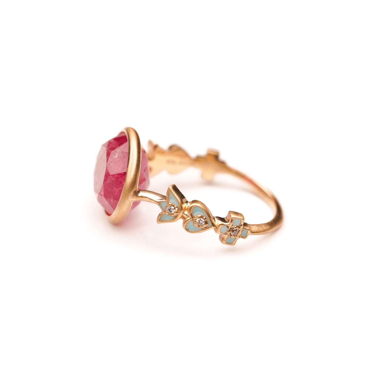 Crown collection design arm ring Inclusion Tourmaline