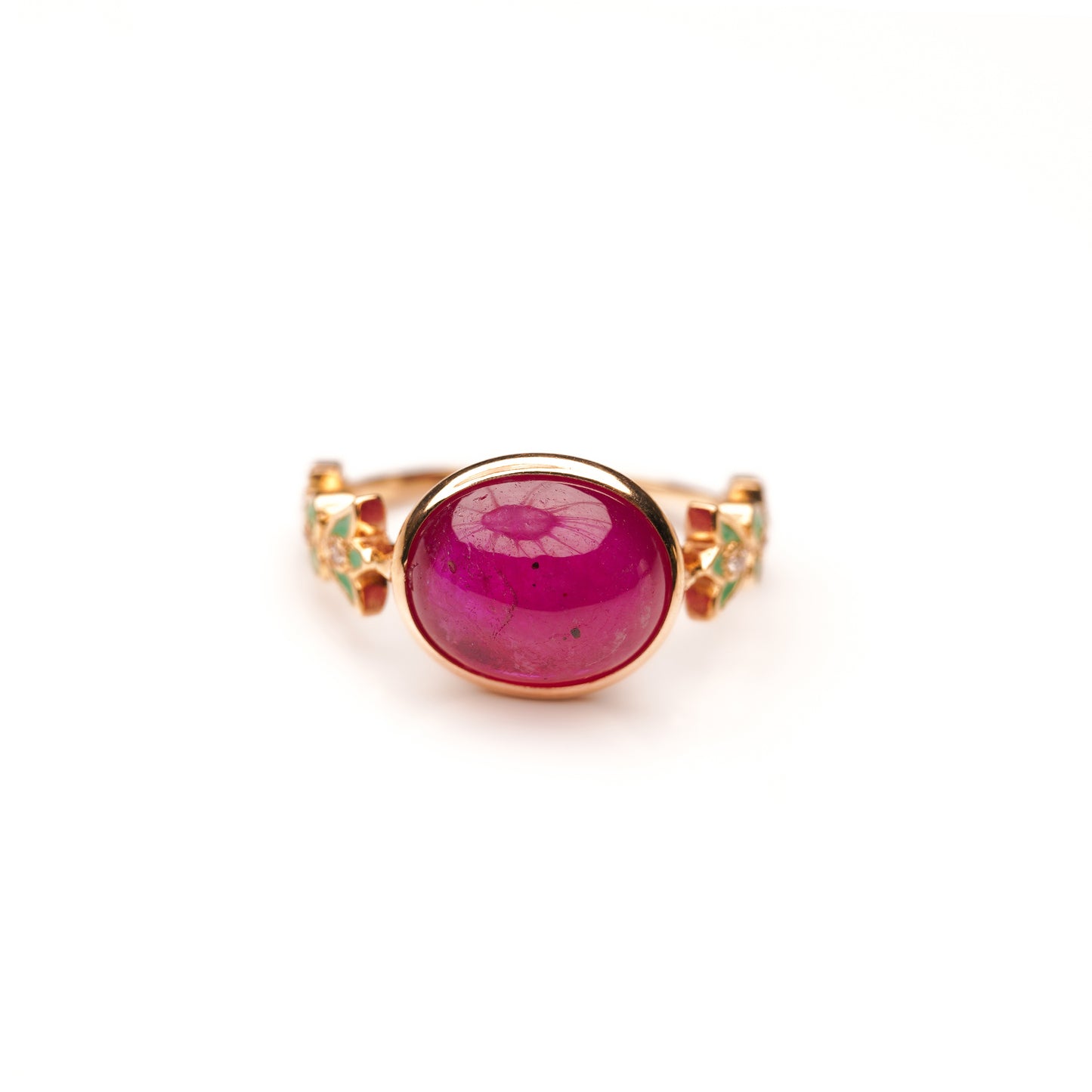 Crown collection design arm ring Ruby