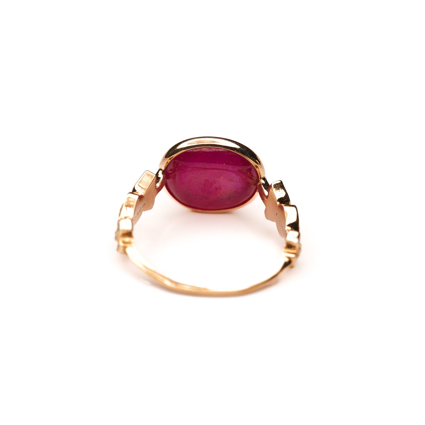Crown collection design arm ring Ruby