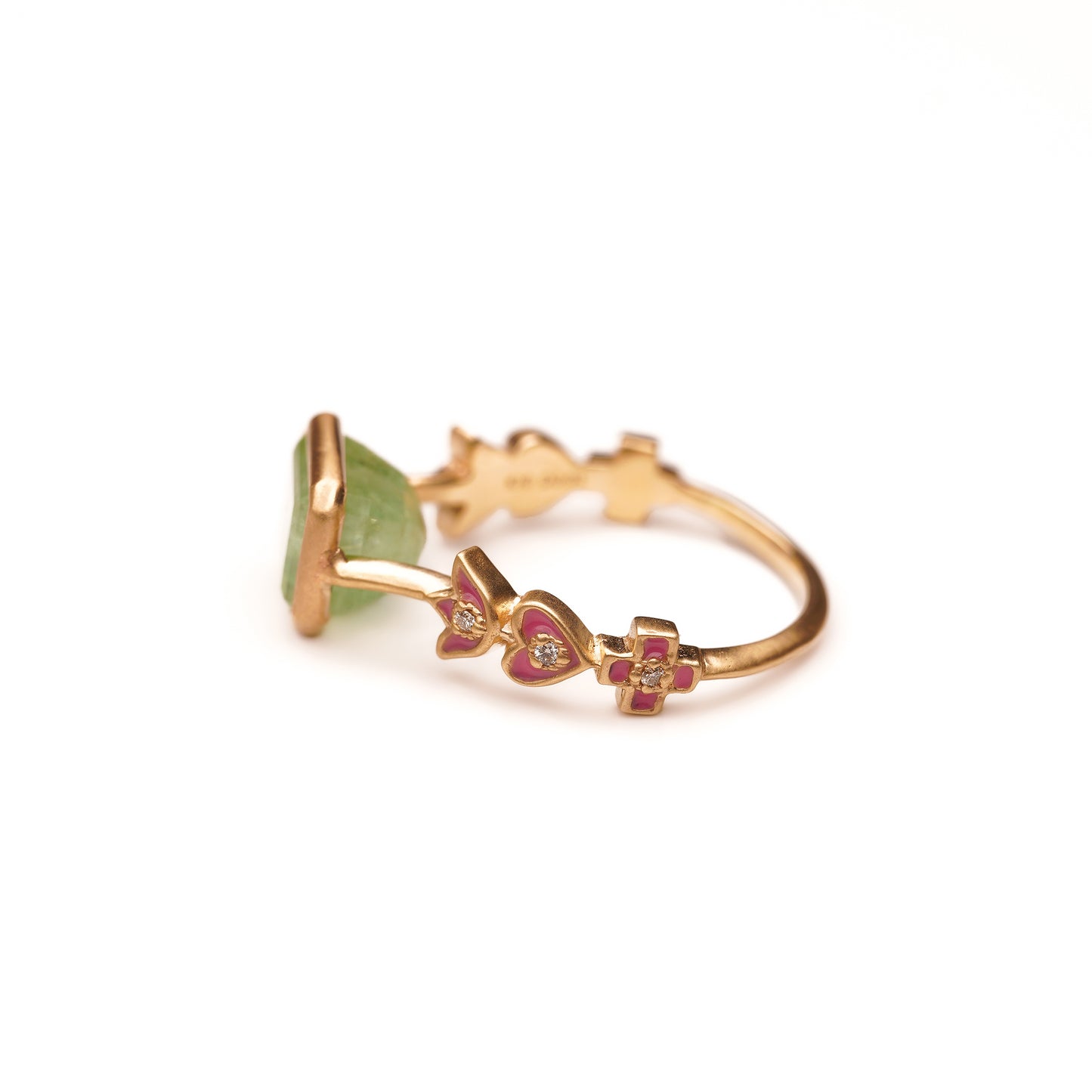 Crown collection design arm ring Inclusion Tourmaline