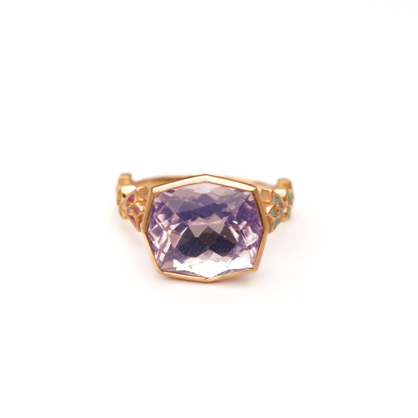 Crown collection design arm ring Lavender Quartz