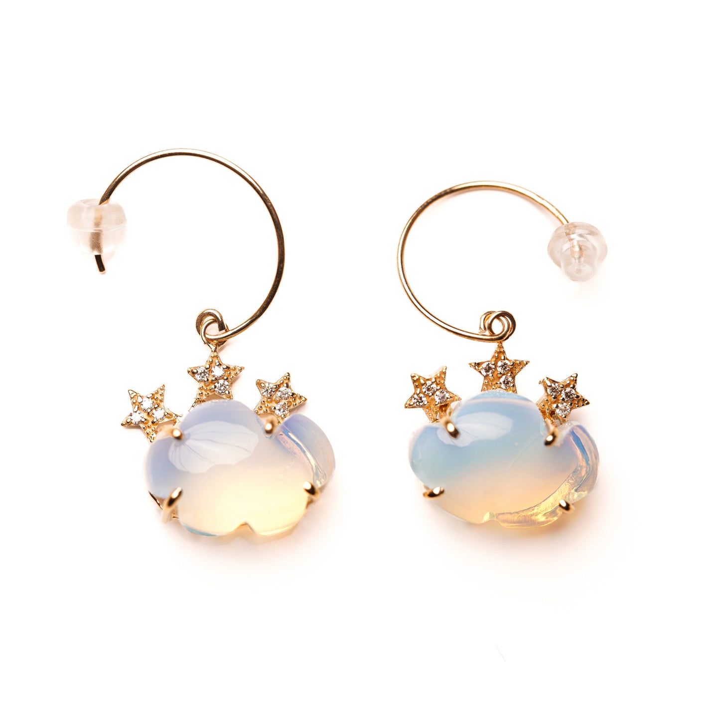 Crown collection pierced Opalite