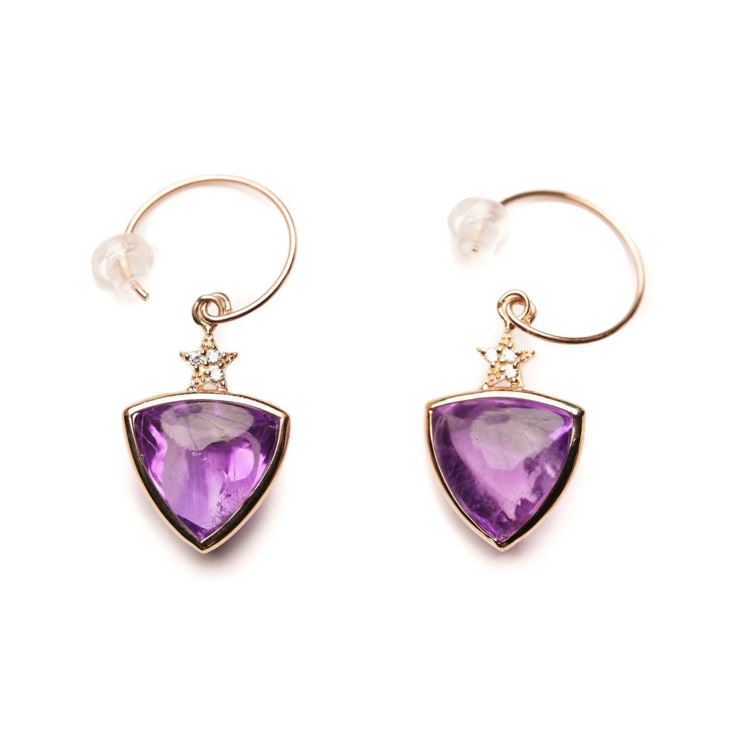 Crown collection pierced Amethyst