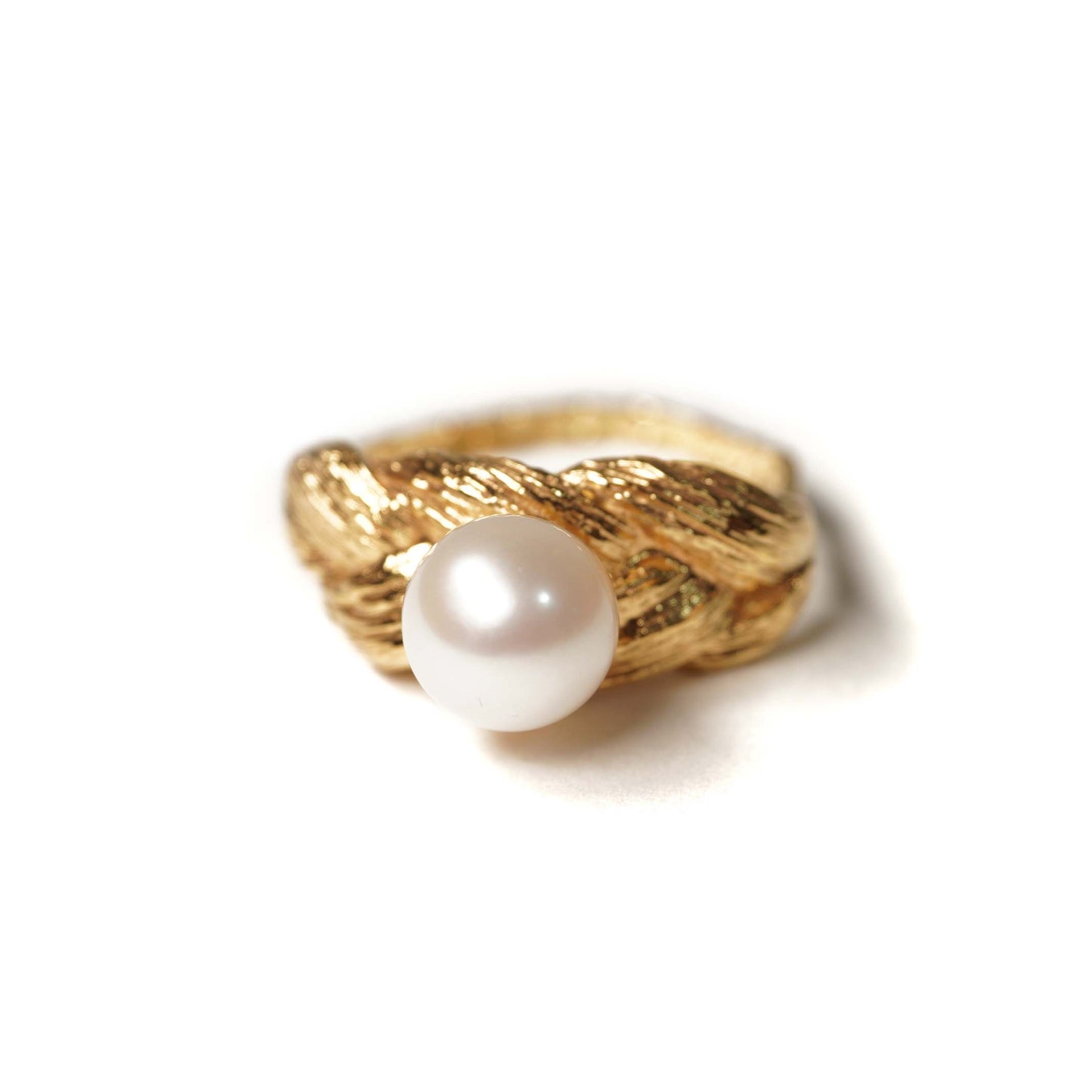 Braid Hair Collection Ring < Pearl >