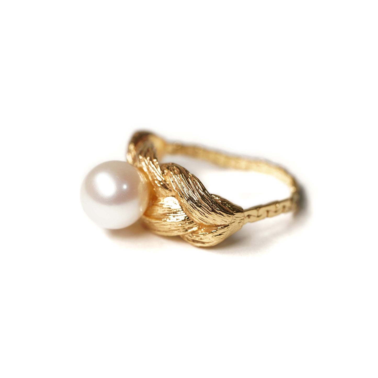 Braid Hair Collection Ring < Pearl >