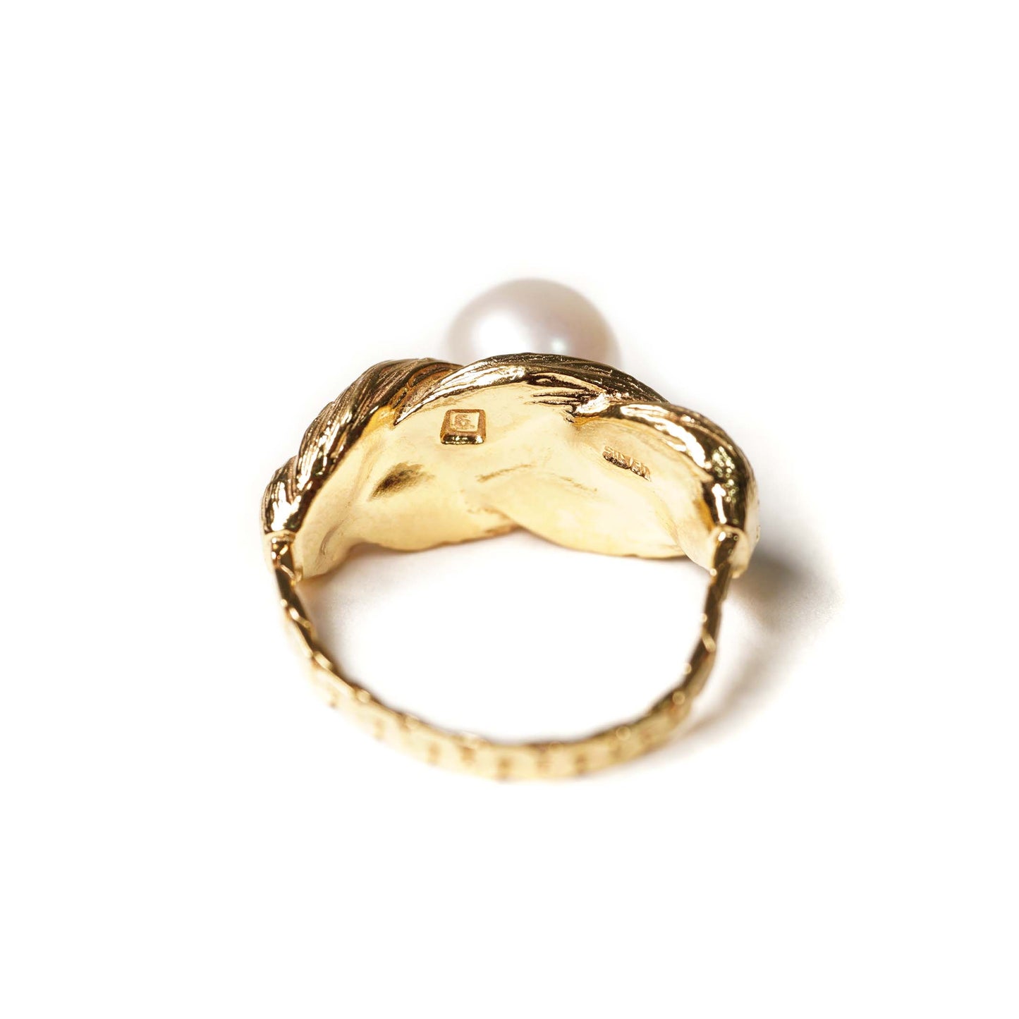 Braid Hair Collection Ring < Pearl >