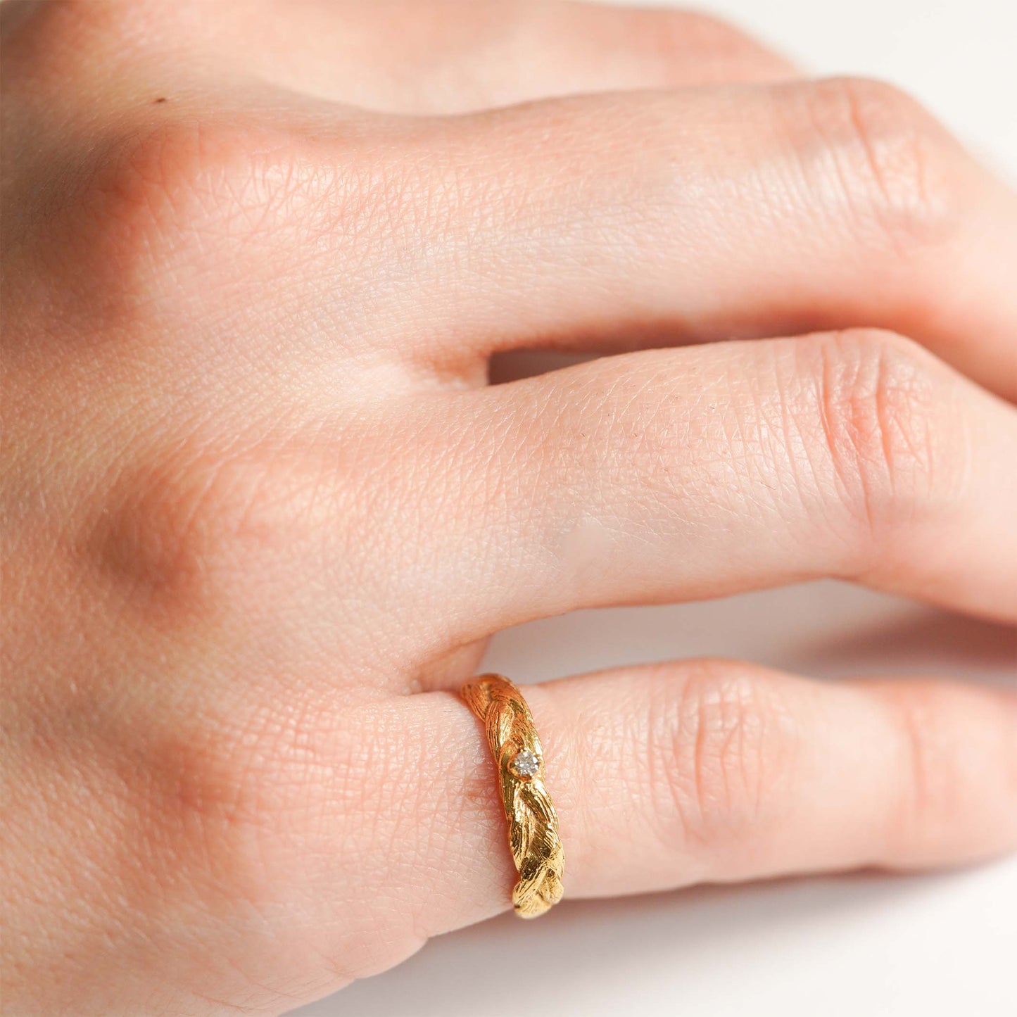 Braid Hair Collection Ring < Diamond >