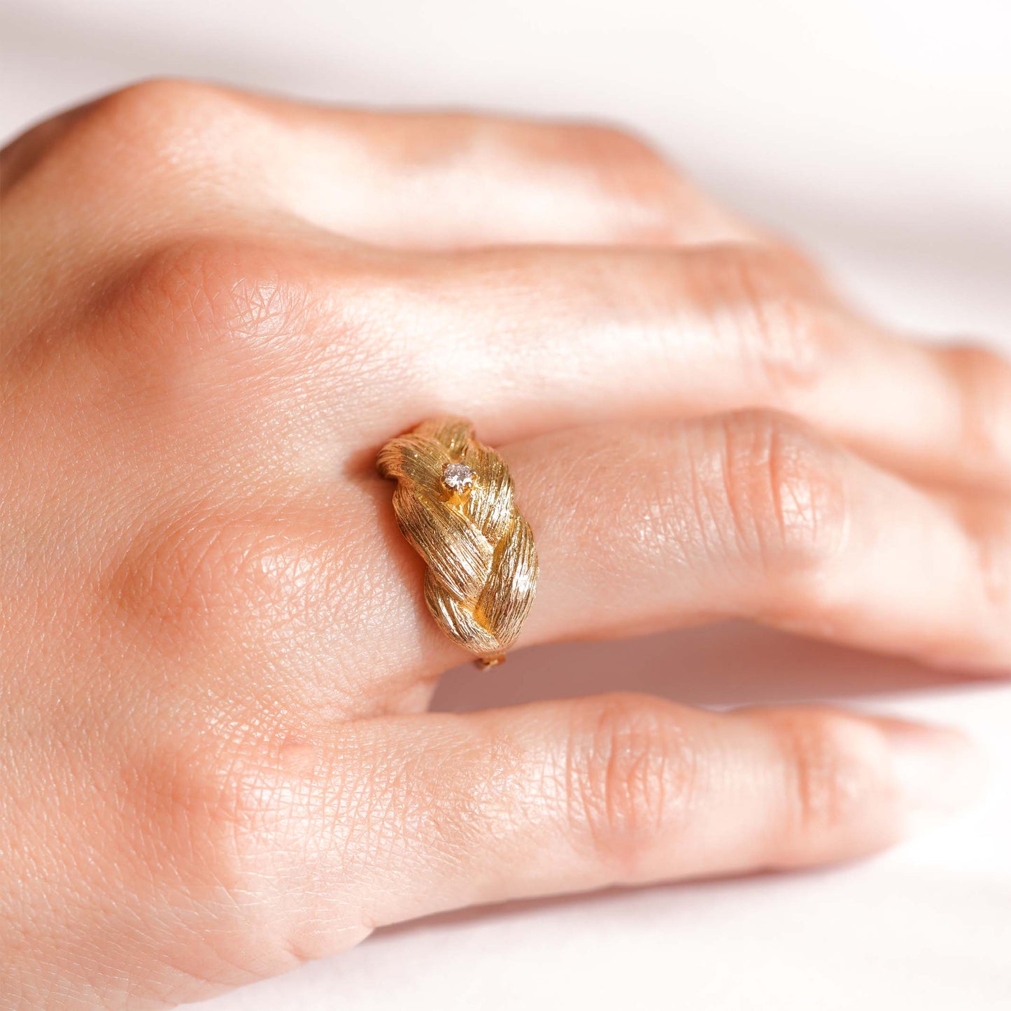 Braid Hair Collection Ring < Diamond >