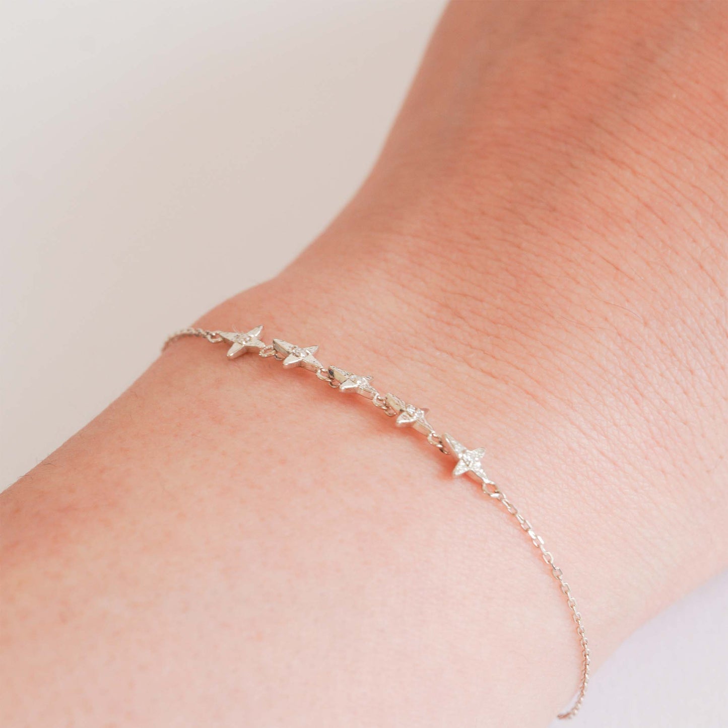 Cross Collection Bracelet < Diamond >