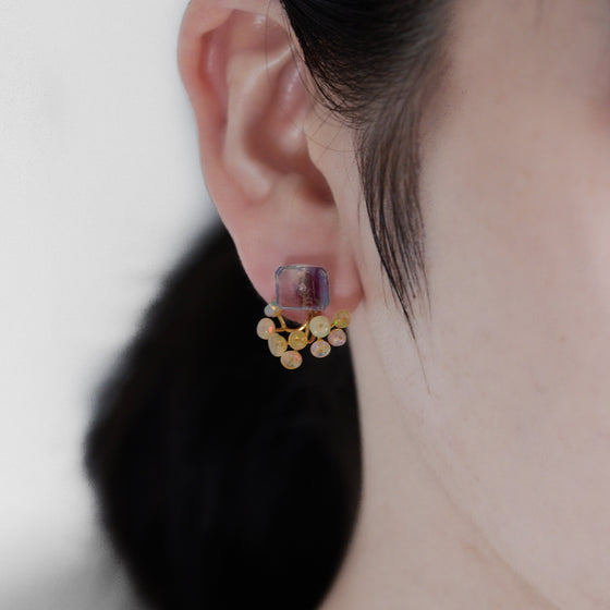 Gemstone Fairy Earrings Collection Pierce < Fluorite >