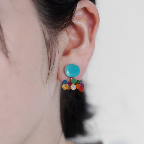 Gemstone Fairy Earrings Collection Earring < Turquoise >