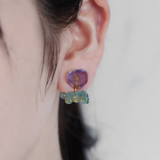Gemstone Fairy Earrings Collection Earring < Amethyst >