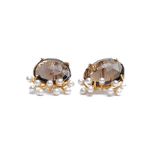  【 Online Limited 】Gemstone Fairy Earrings Collection Pierce  <Smoky Quartz >