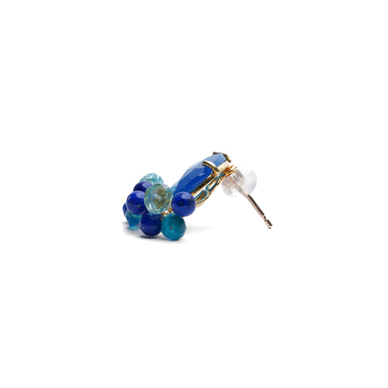 【 Online Limited 】Gemstone Fairy Earrings Collection Pierce  < Blue Onyx >