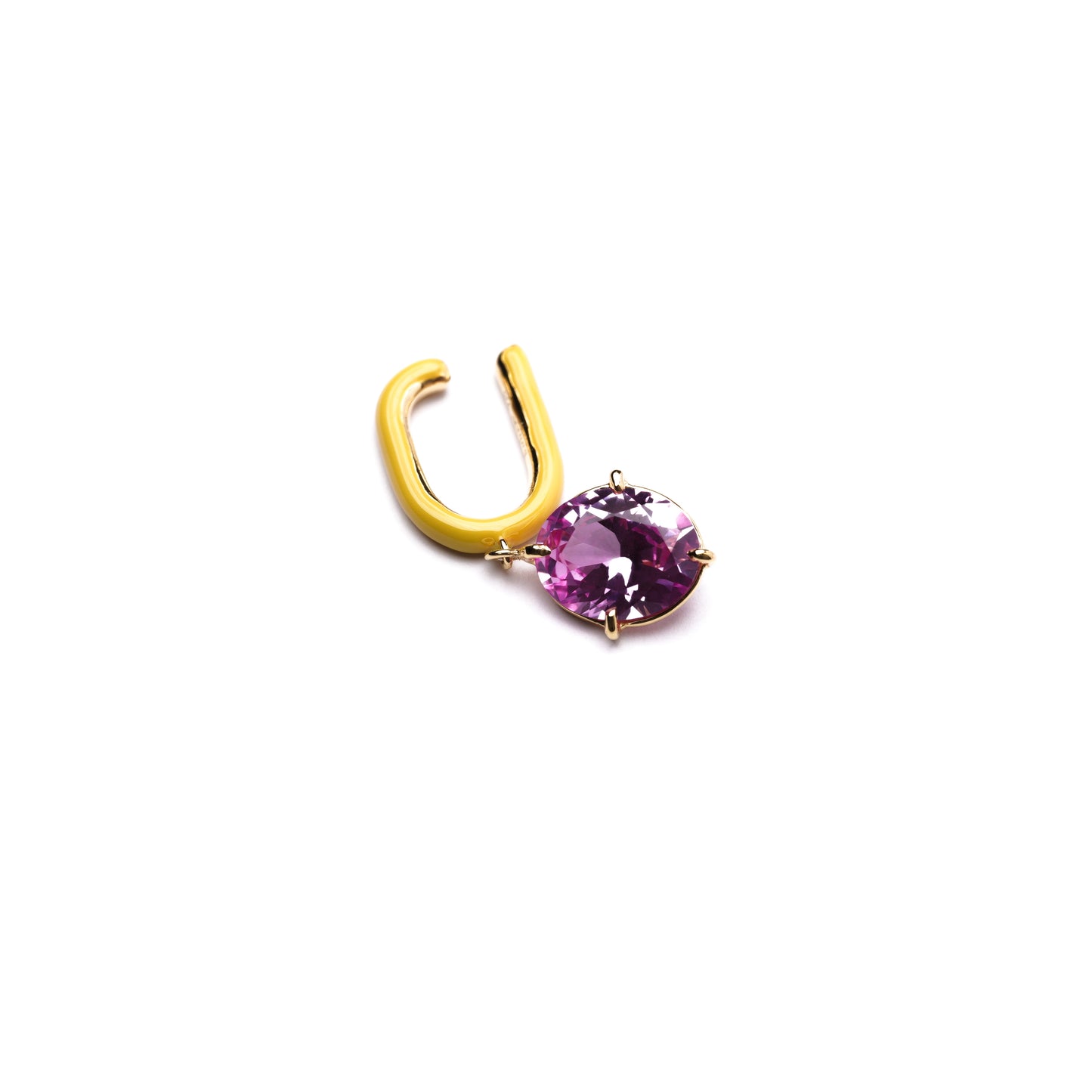 Candy Collection Earcuff < Lab-grown Pink Sapphire >