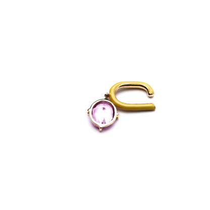 Candy Collection Earcuff < Lab-grown Pink Sapphire >