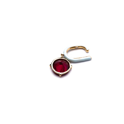 Candy Collection Earcuff < Lab-grown Ruby >