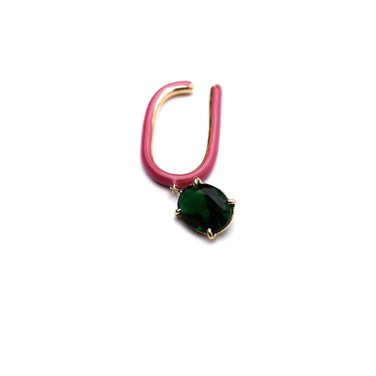 Candy Collection Earcuff < Emerald Glass >