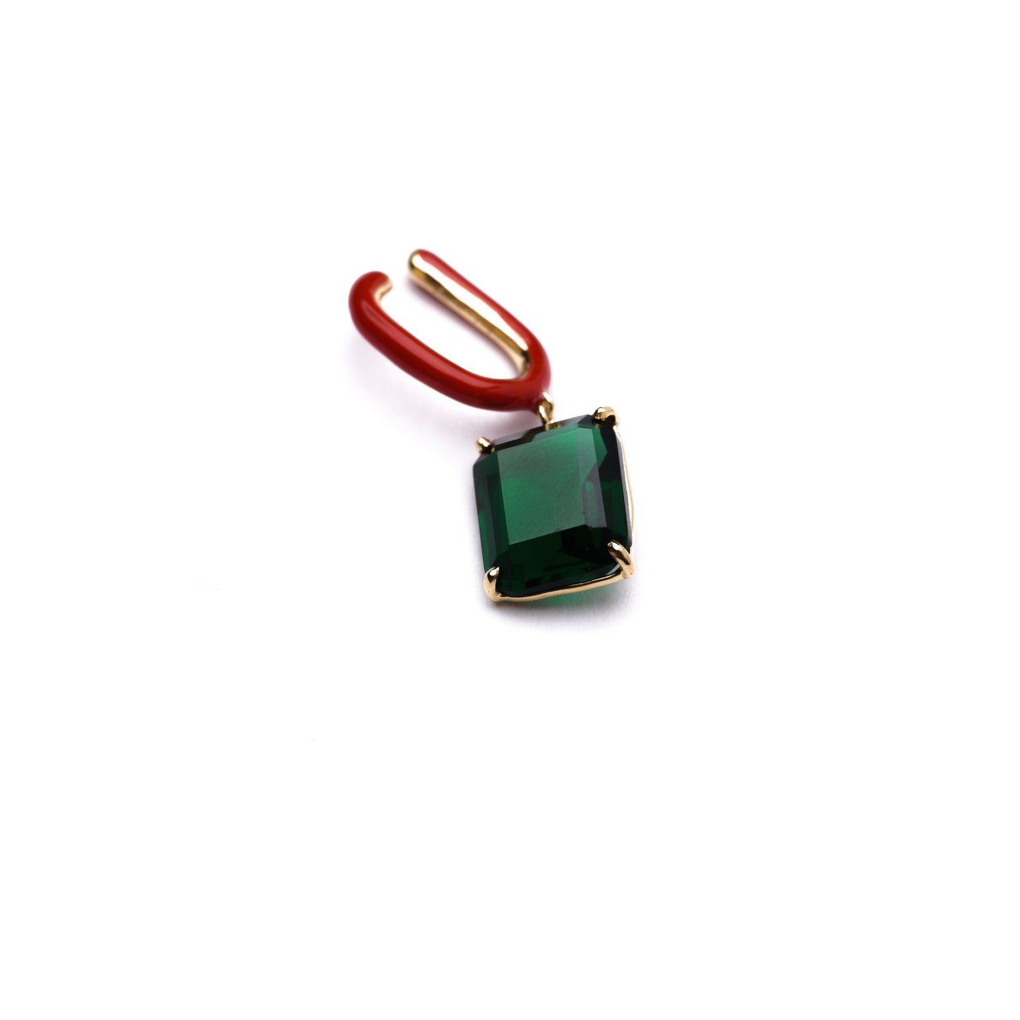 Candy Collection Earcuff < Emerald Glass >