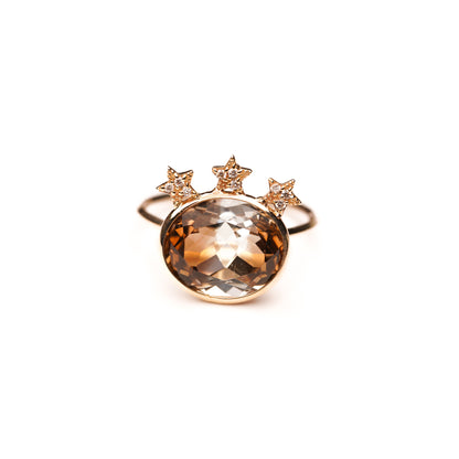Crown collection Bicolor Topaz Ring