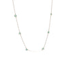 heart Gemstone Loop×Loop Collection Necklace < Emerald >