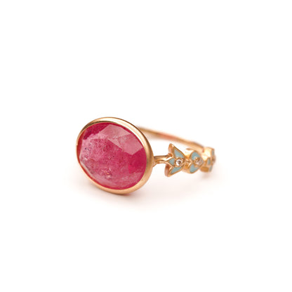 Crown collection design arm ring Inclusion Tourmaline