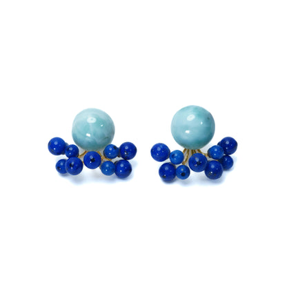 Gemstone Fairy Earrings Collection Pierce < Larimar >