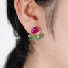 Gemstone Fairy Earrings Collection Pierce < Ruby >