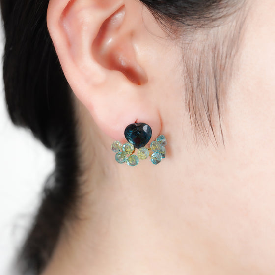 Gemstone Fairy Earrings Collection Pierce < London Blue Topaz >