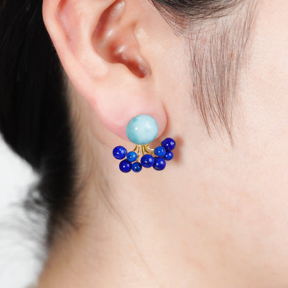 Gemstone Fairy Earrings Collection Pierce < Larimar >