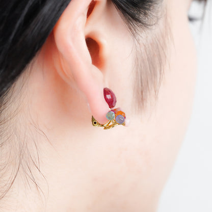 Gemstone Fairy Earrings Collection Earring < Ruby >