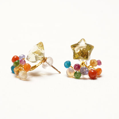 Gemstone Fairy Earrings Collection Pierce　完売