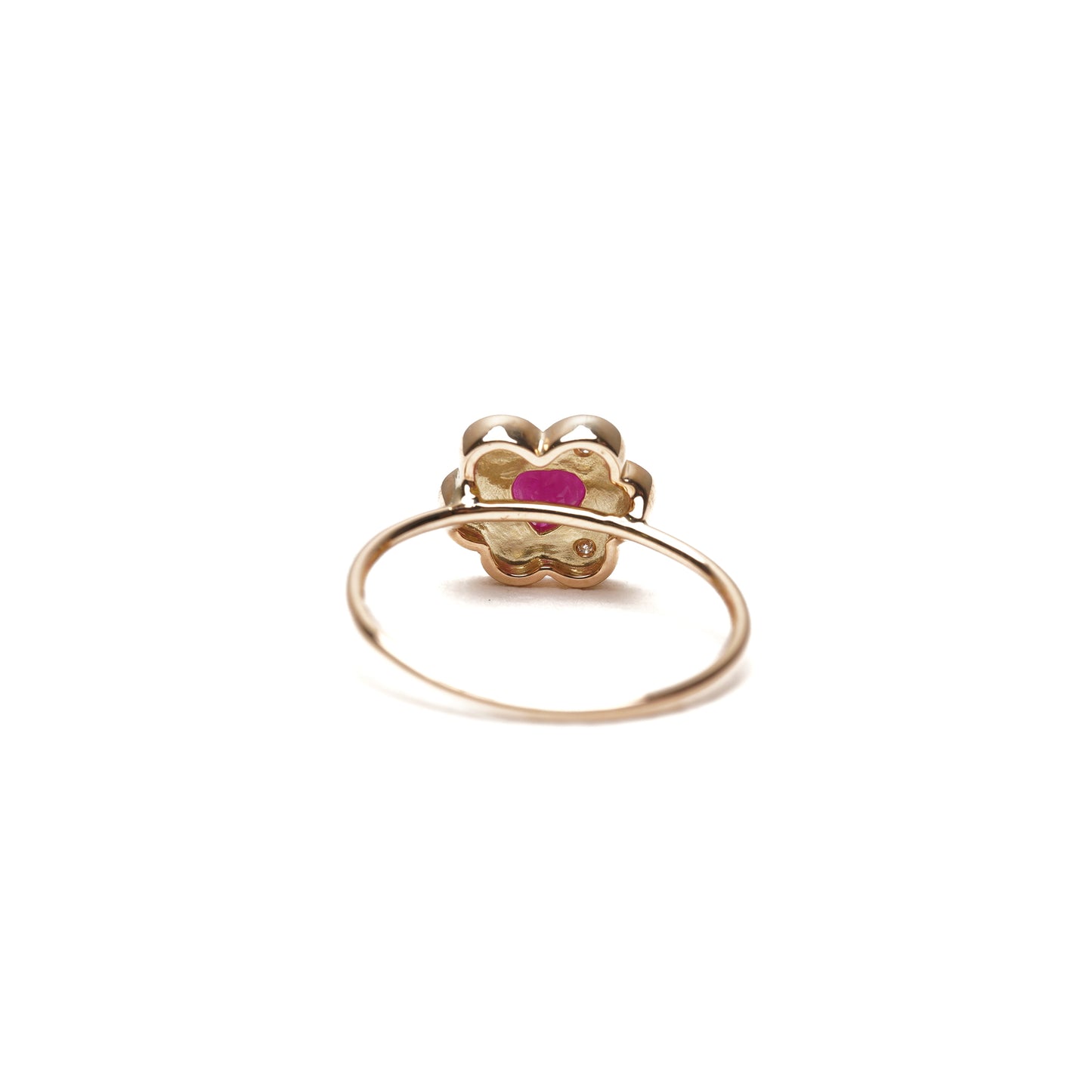 Cotton Flower Collection Ring Ruby