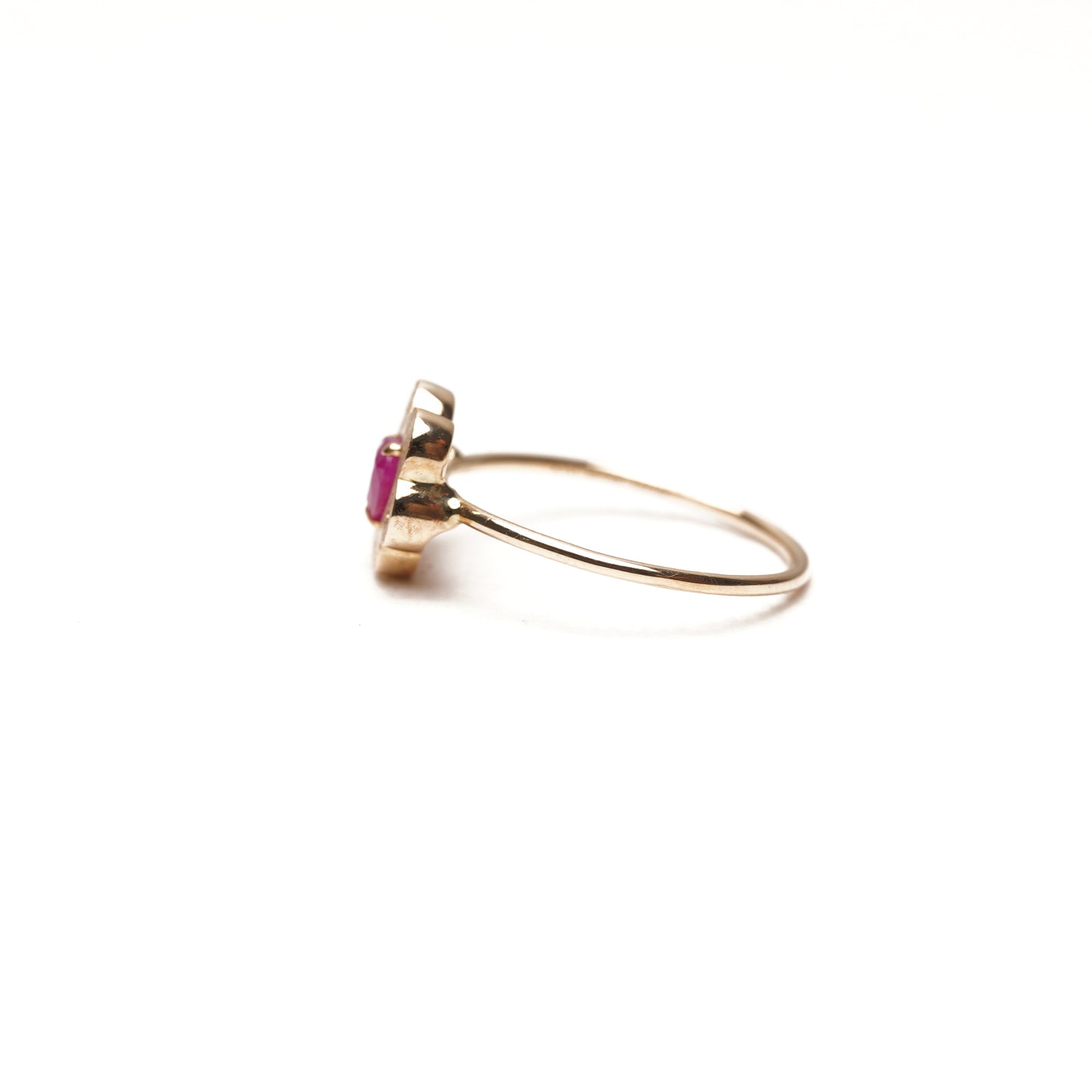 Cotton Flower Collection Ring Ruby