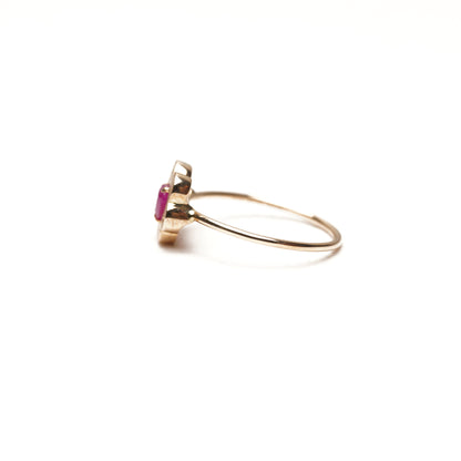 Cotton Flower Collection Ring Ruby